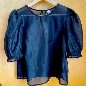 Puff Sleeve Transparent Blouse from H&M